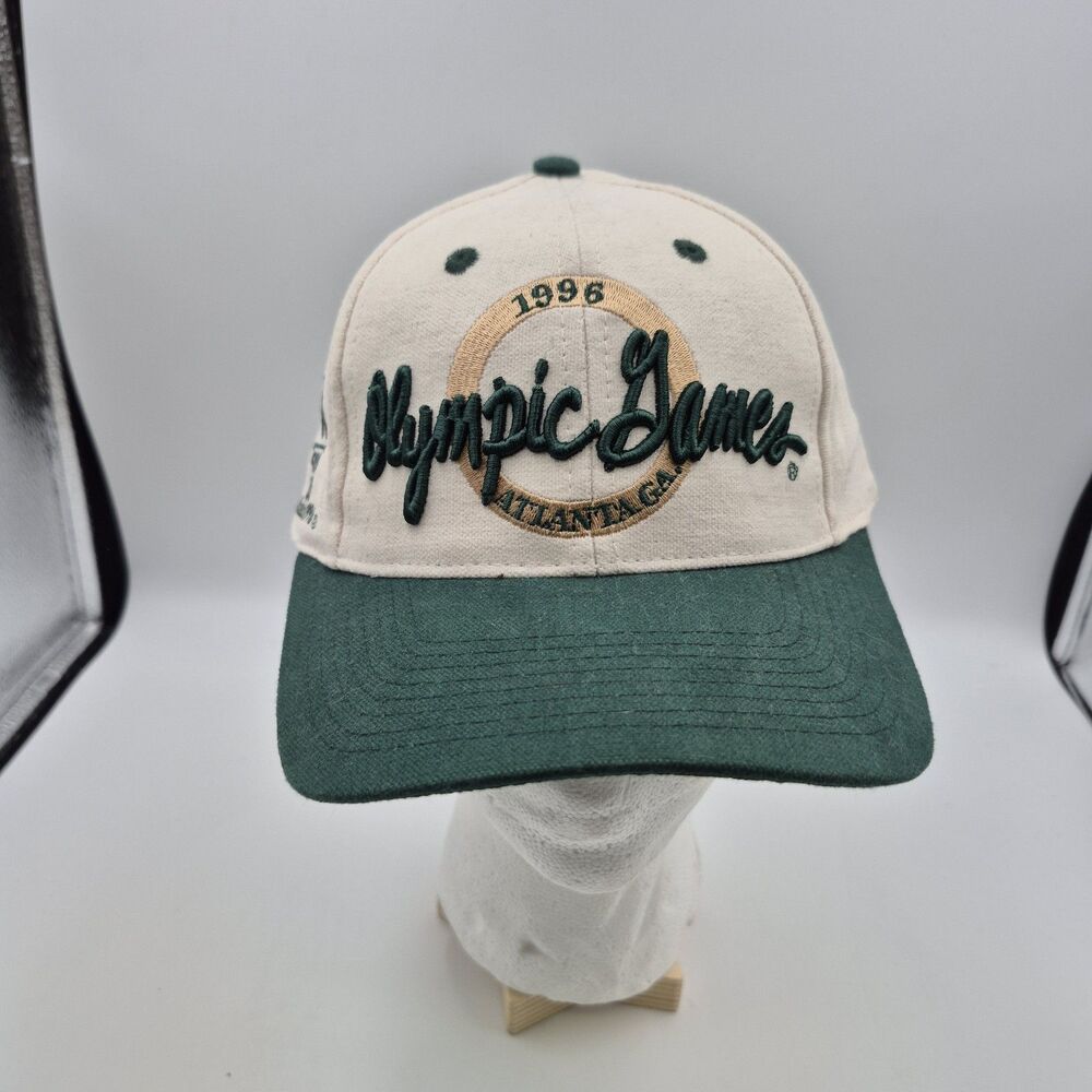 Vintage 1996 Atlanta Olympics The Game Script Snapback Hat Cap 90s Embroidered